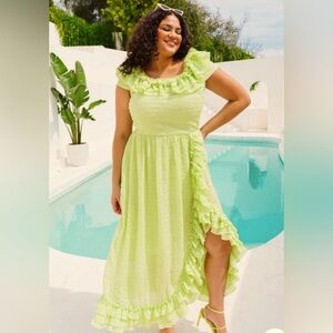 NWT Ivy City Co Havana ruffle dress 2x